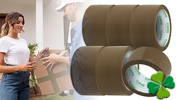 - 6 Brown Tape Rolls